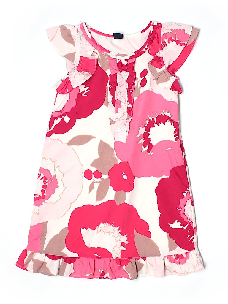 Gap Kids 100% Polyester Floral Pink Dress Size 6-7 - 67% off | thredUP