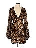 Nasty Gal Inc. Animal Print Brown Cocktail Dress Size 4 - photo 1