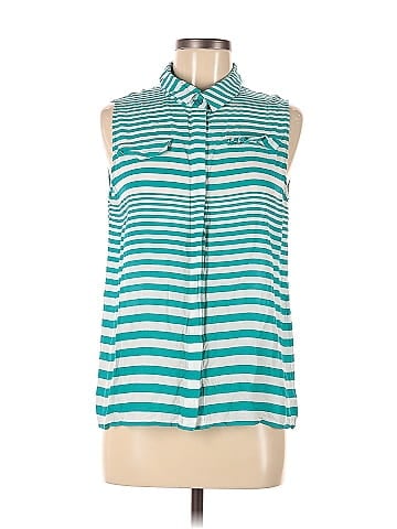 Velvet Heart Sleeveless Button-Down Shirt (view 1)