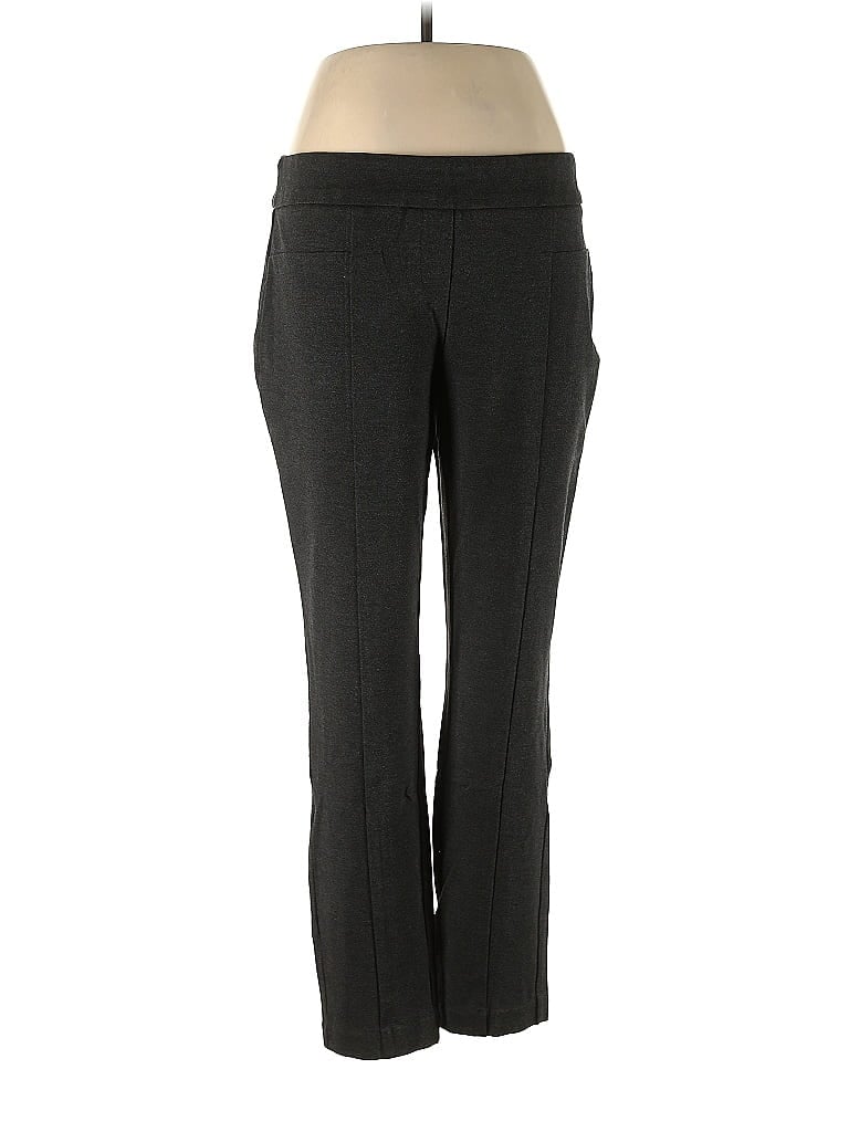 Hilary Radley Chevron-herringbone Gray Dress Pants Size L - photo 1