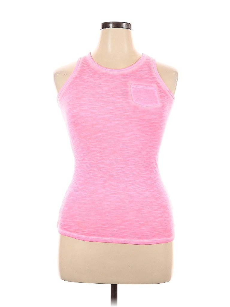 Click to view more detailed imagery on our partner's website Pre-owned Cherokee Kids' Tank Top Pink Halter Neckline Tops