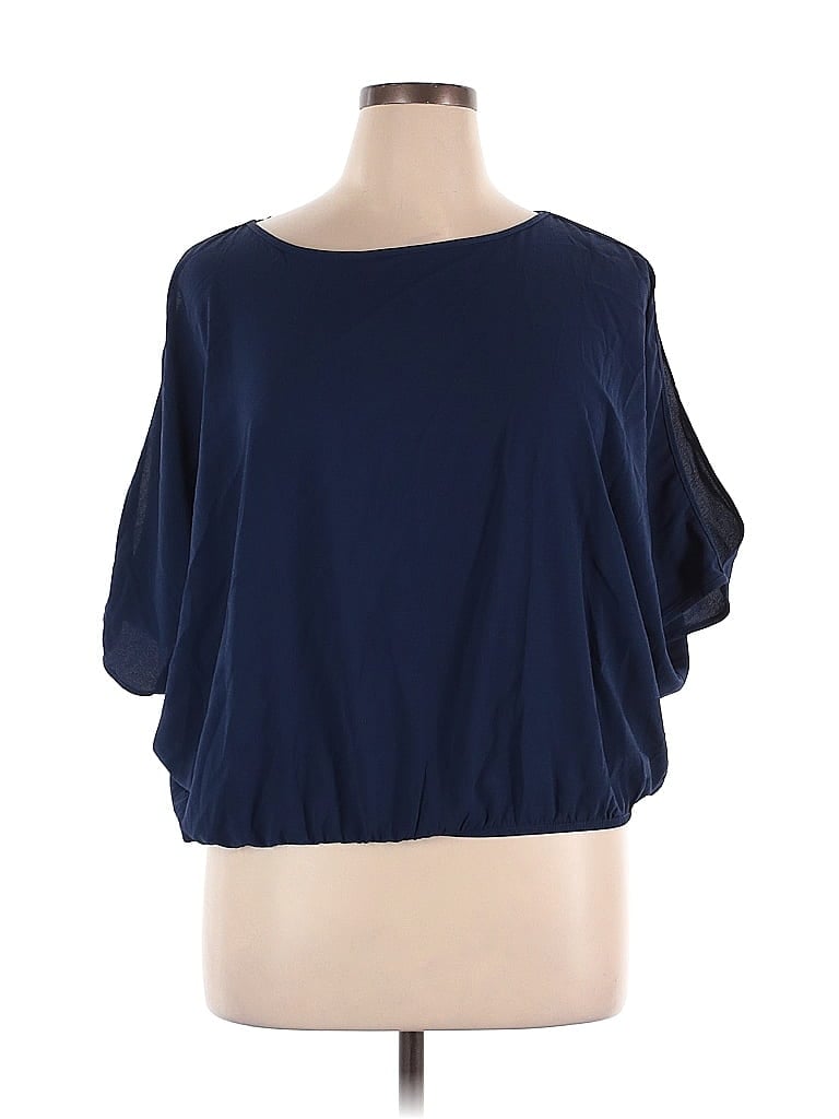 B.wear Blue Short Sleeve Top Size XL - photo 1