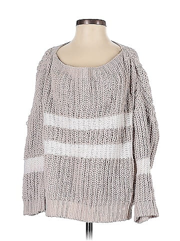 Woven Heart Pullover Sweater (view 1)