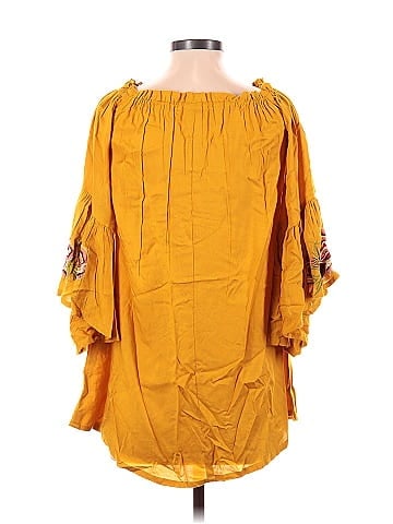 Feathers 3/4 Sleeve Blouse (view 2)