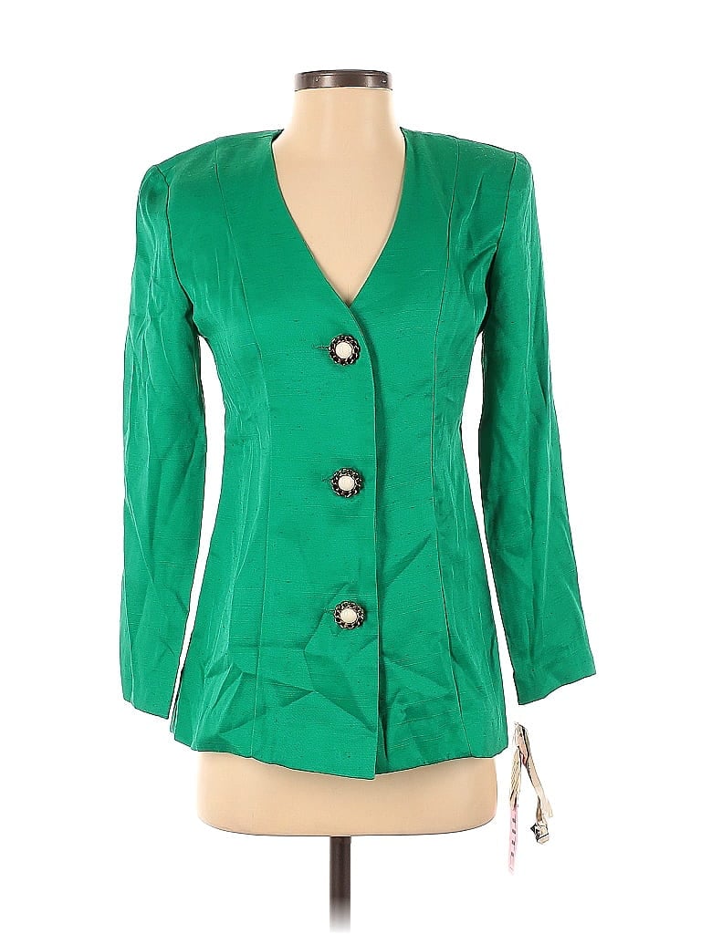 Pre-owned Jessica Howard Blazer Jacket In Green