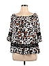 C established 1946 100% Rayon Black 3/4 Sleeve Blouse Size XL - photo 1