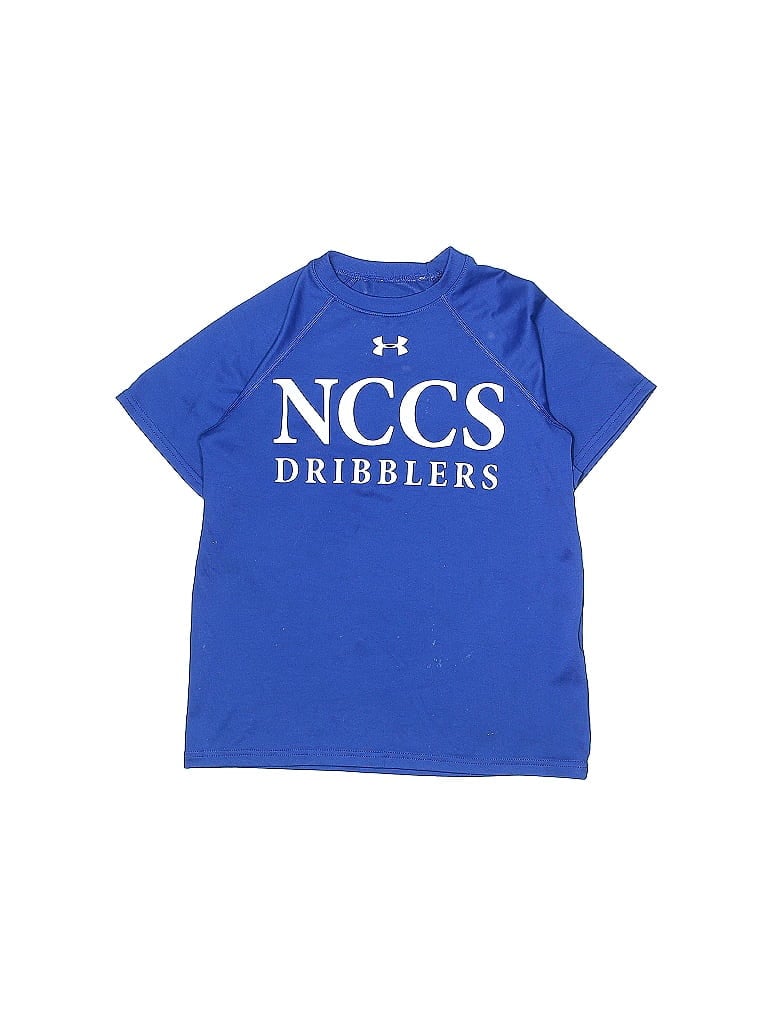 Pre-owned Under Armour Kids' Short Sleeve T-shirt In Blue