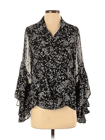 Jill Stuart 3/4 Sleeve Silk Top (view 1)