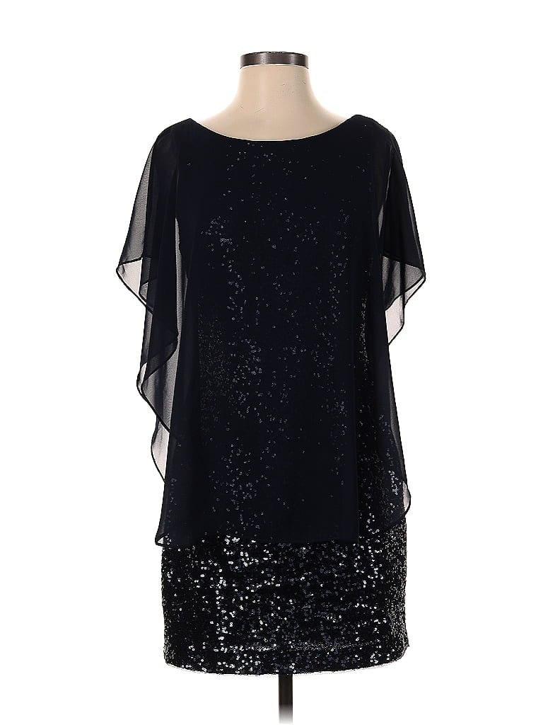 Pre-owned Betsy & Adam Cocktail Dress In Black