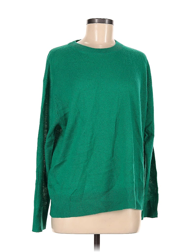 360 Cashmere 100% Cashmere Green Cashmere Pullover Sweater Size M - 80% ...