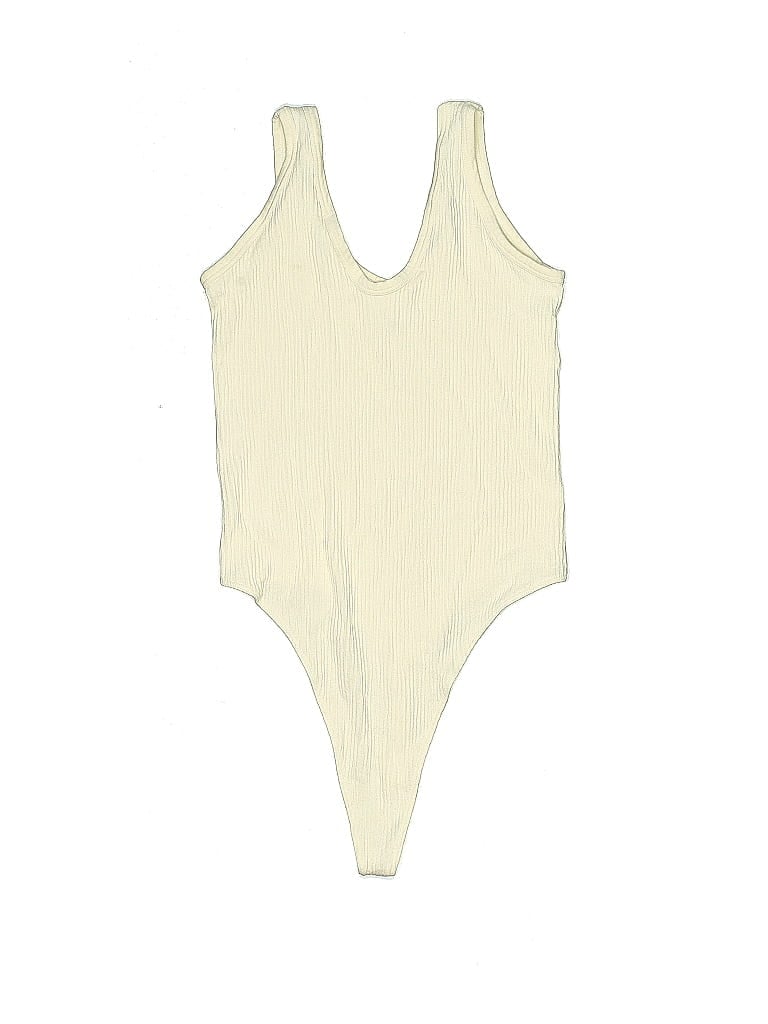 Pre-owned Out From Under Bodysuit In White