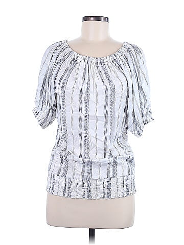 En Creme Short Sleeve Blouse (view 1)