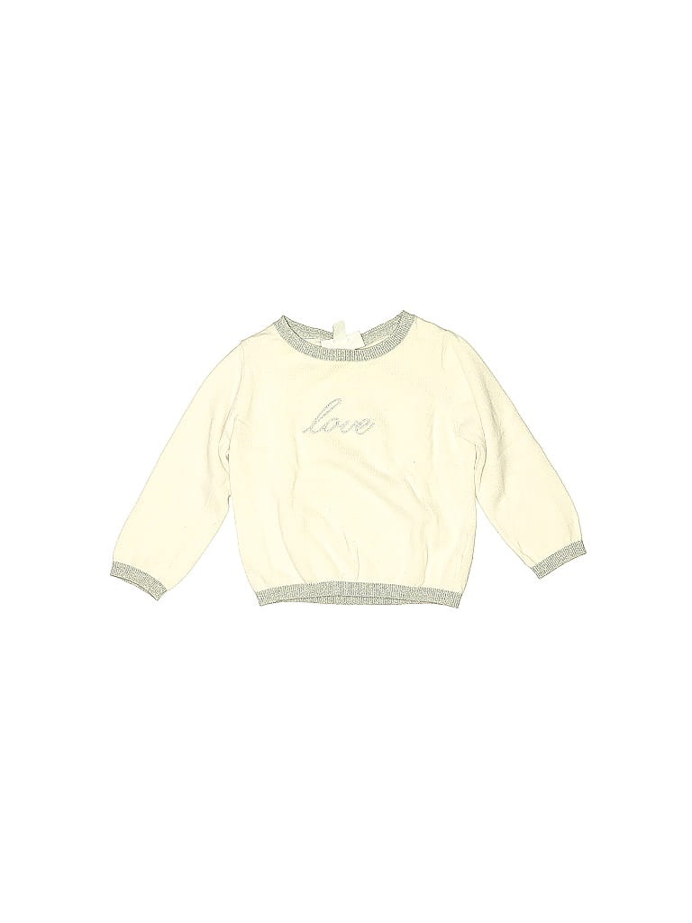 Pre-owned The Little White Company Babies' Pullover Sweater In Yellow
