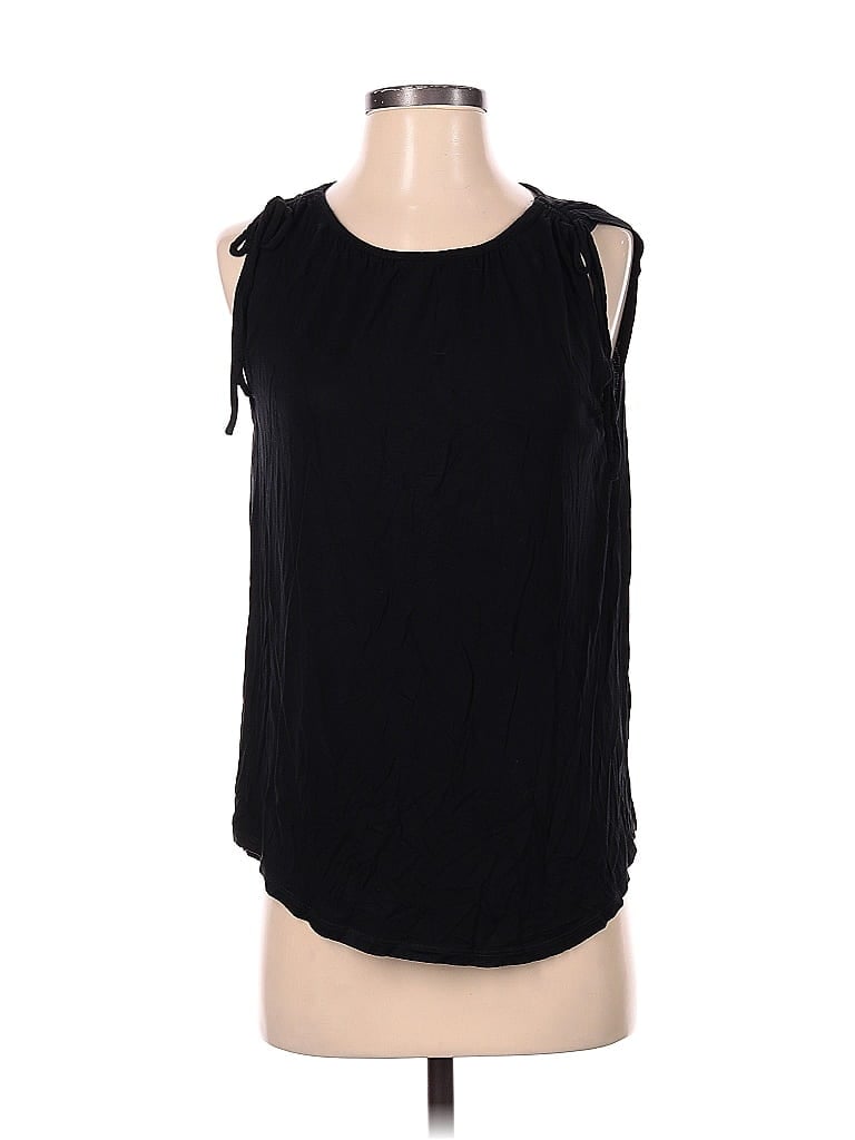 Pre-owned Ann Taylor Loft Outlet Sleeveless Blouse In Black