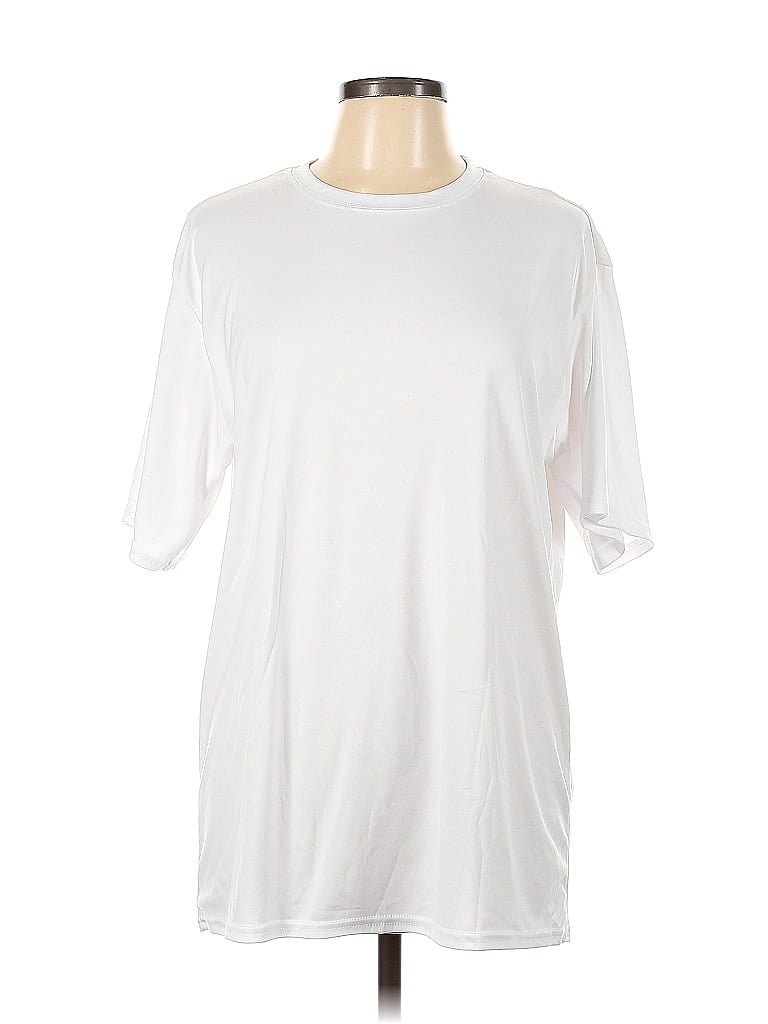 Pre-owned Port & Company Active T-shirt In White