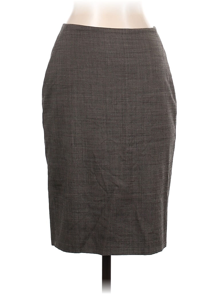 Pre-owned Ann Taylor Formal Skirt In Gray