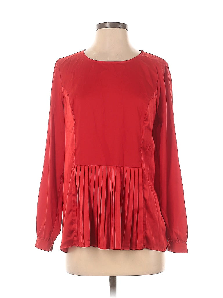 Click to view more detailed imagery on our partner's website Pre-owned The Limited Black Collection Long Sleeve Blouse In Red