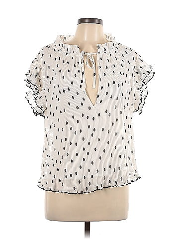 Ganni Short Sleeve Blouse (view 1)