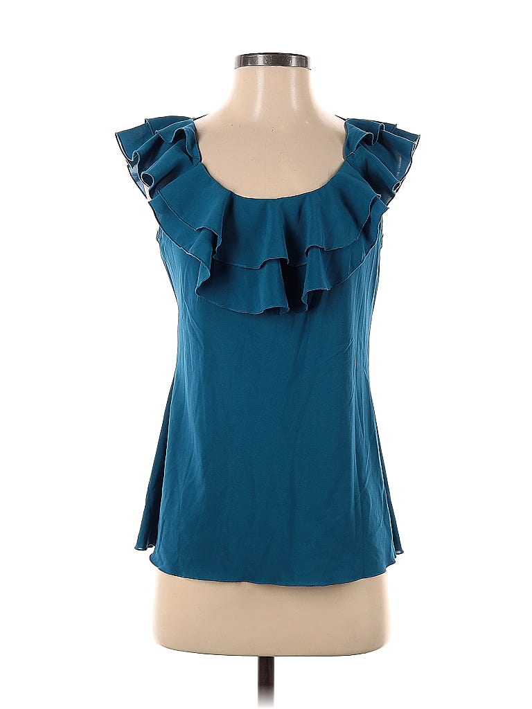 Kenar Teal Sleeveless Blouse Size S - photo 1
