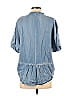 Collection 100% Tencel Blue Short Sleeve Blouse Size S - photo 2