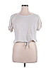 Simply Irresistible Silver Short Sleeve Blouse Size XL - photo 1