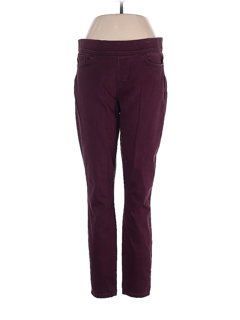 Pre-owned Le 17 Septembre Casual Pants In Burgundy