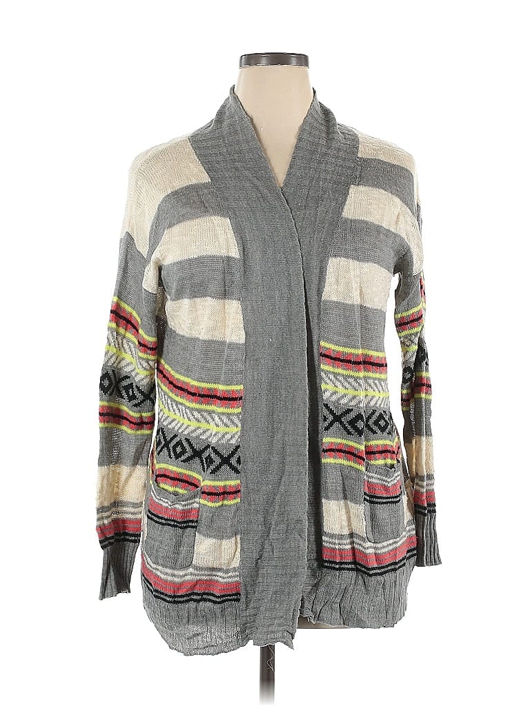Pre-owned Eyeshadow Cardigan Sweater In Gray