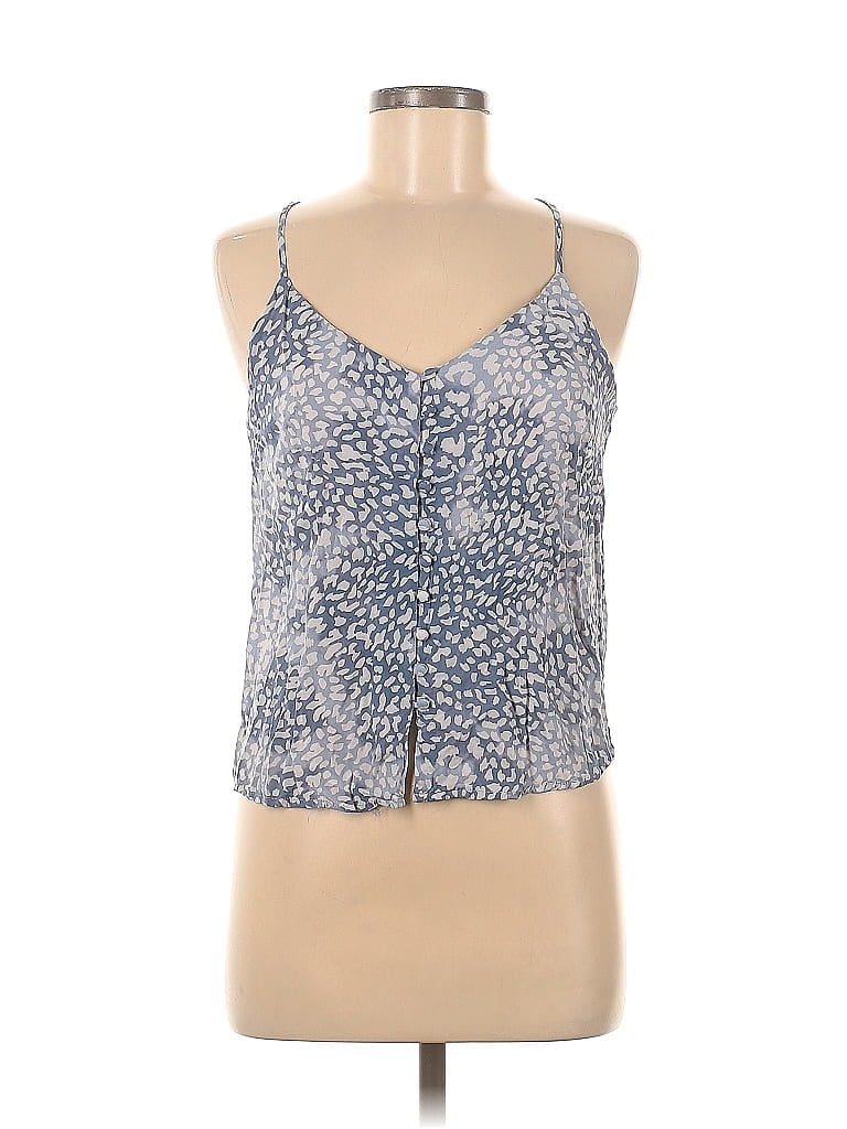 Pre-owned Lovestitch Sleeveless Top Blue Halter Neckline Tops