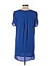 Aqua 100% Polyester Solid Blue Casual Dress Size S - photo 2