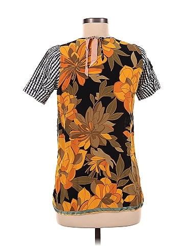 No. 21 Short Sleeve Silk Top (view 2)