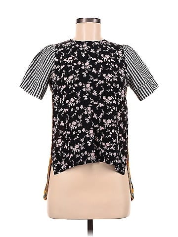 No. 21 Short Sleeve Silk Top (view 1)