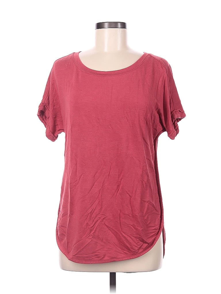 Pre-owned Matty M Short Sleeve T-shirt In Burgundy