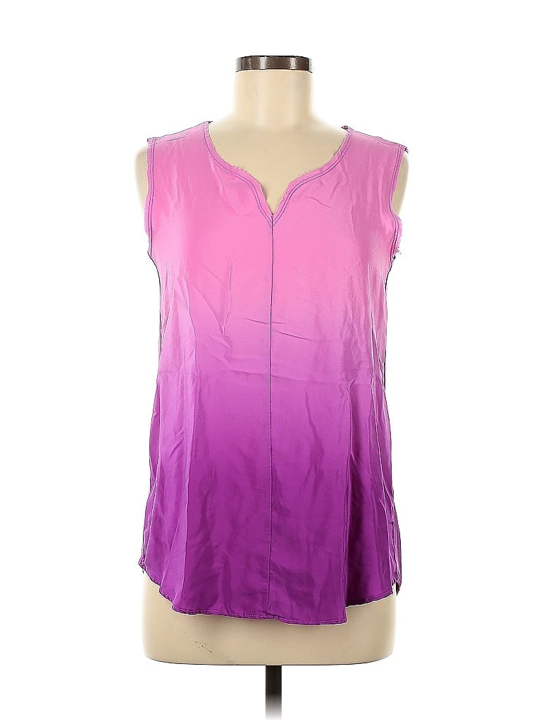 Pre-owned Lola And Sophie Sleeveless Blouse In Purple