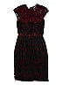ML Monique Lhuillier Black Burgundy Cocktail Dress Size 0 - photo 2