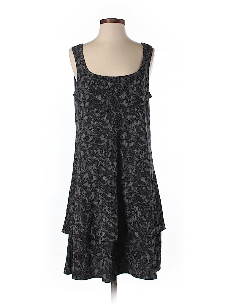 Ann Taylor LOFT Outlet Solid Black Casual Dress Size M - 55% off | thredUP