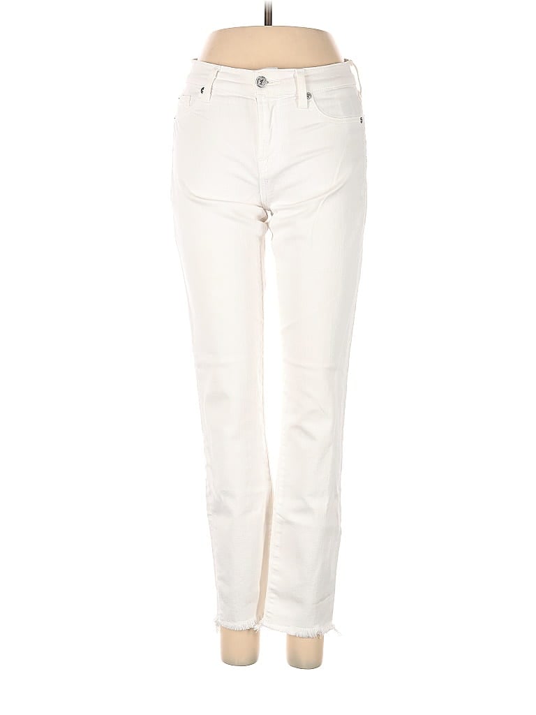 Pre-owned 7 For All Mankind Jeans In White