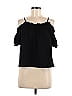H&M 100% Cotton Black Short Sleeve Top Size M - photo 1