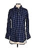 Claridge + King 100% Cotton Blue Long Sleeve Button-Down Shirt Size XS - photo 1