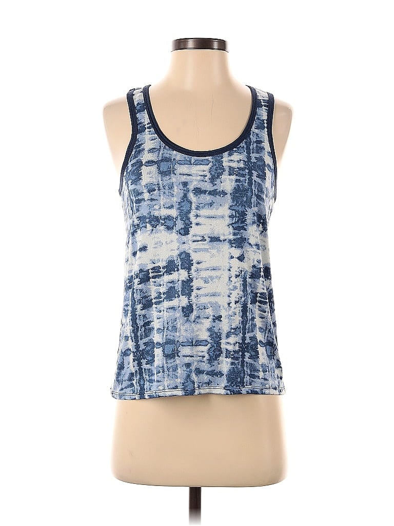 Pre-owned Lucky Brand Tank Top Blue Halter Neckline Tops