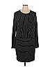 Lou & Grey Stripes Black Casual Dress Size XL - photo 1
