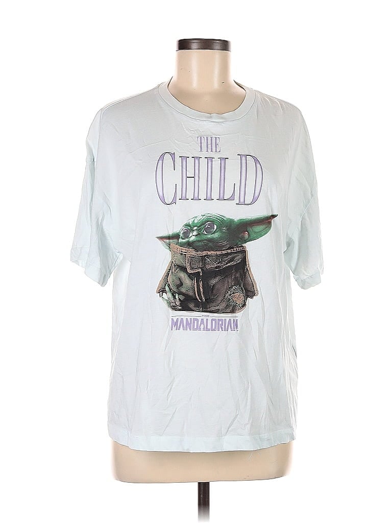 Divided by H&M 100% Baumwolle Silver Short Sleeve T-Shirt Size M - photo 1