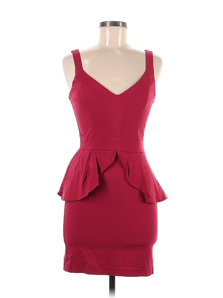 PAPER DOLLS Pre-owned Cocktail Dress In Burgundy