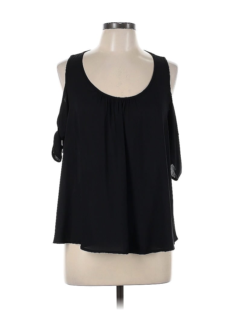 Pre-owned Lush Sleeveless Blouse In Black
