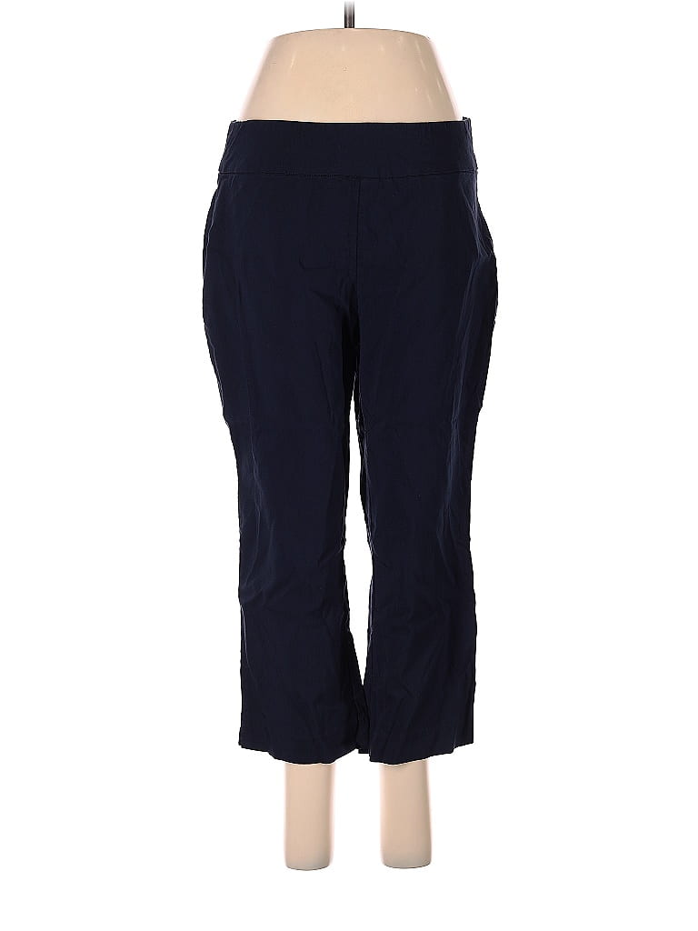 Pantalon Long Femme Dana Buchman - Taille 6 - Soie Bleue Doublée - Occasion Très Bon état