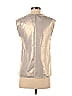 81 poppies 100% Polyester Metallic Silver Sleeveless Blouse Size 2 - photo 2