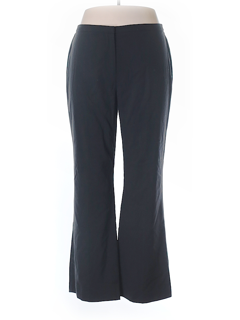 Susan Graver Solid Black Dress Pants Size 14 - 59% off | thredUP