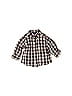 Little Legends 100% Cotton Checkered-gingham Plaid Brown Long Sleeve Button-Down Shirt 9-12 MO / 12 MO - photo 1