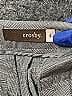 Crosby Houndstooth Checkered-gingham Plaid Tweed Chevron-herringbone Gray Dress Pants Size 4 - photo 3