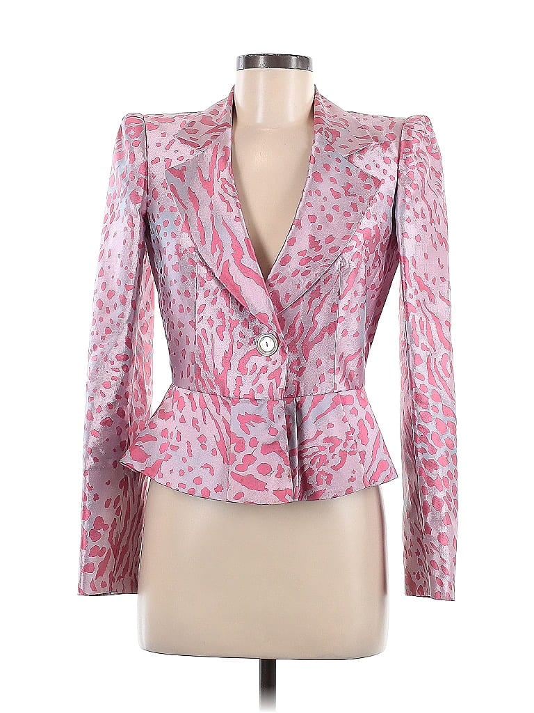 Armani Collezioni Print Pink Blazer Size 6 - photo 1