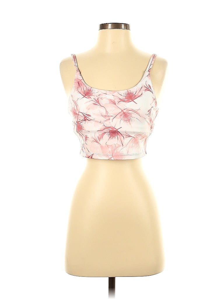 Pre-owned Assorted Brands Tank Top Pink Strapless Neckline Tops